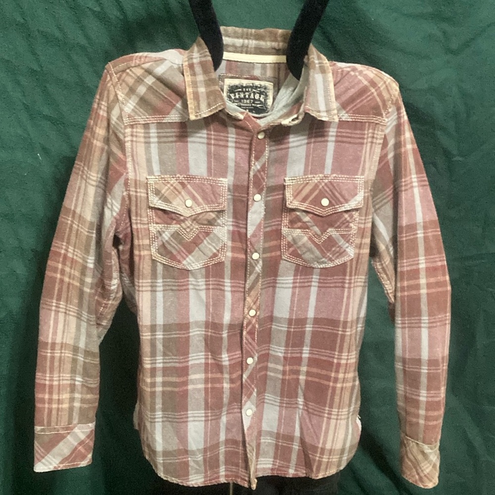 BKE Vintage Flannel Western Shirt